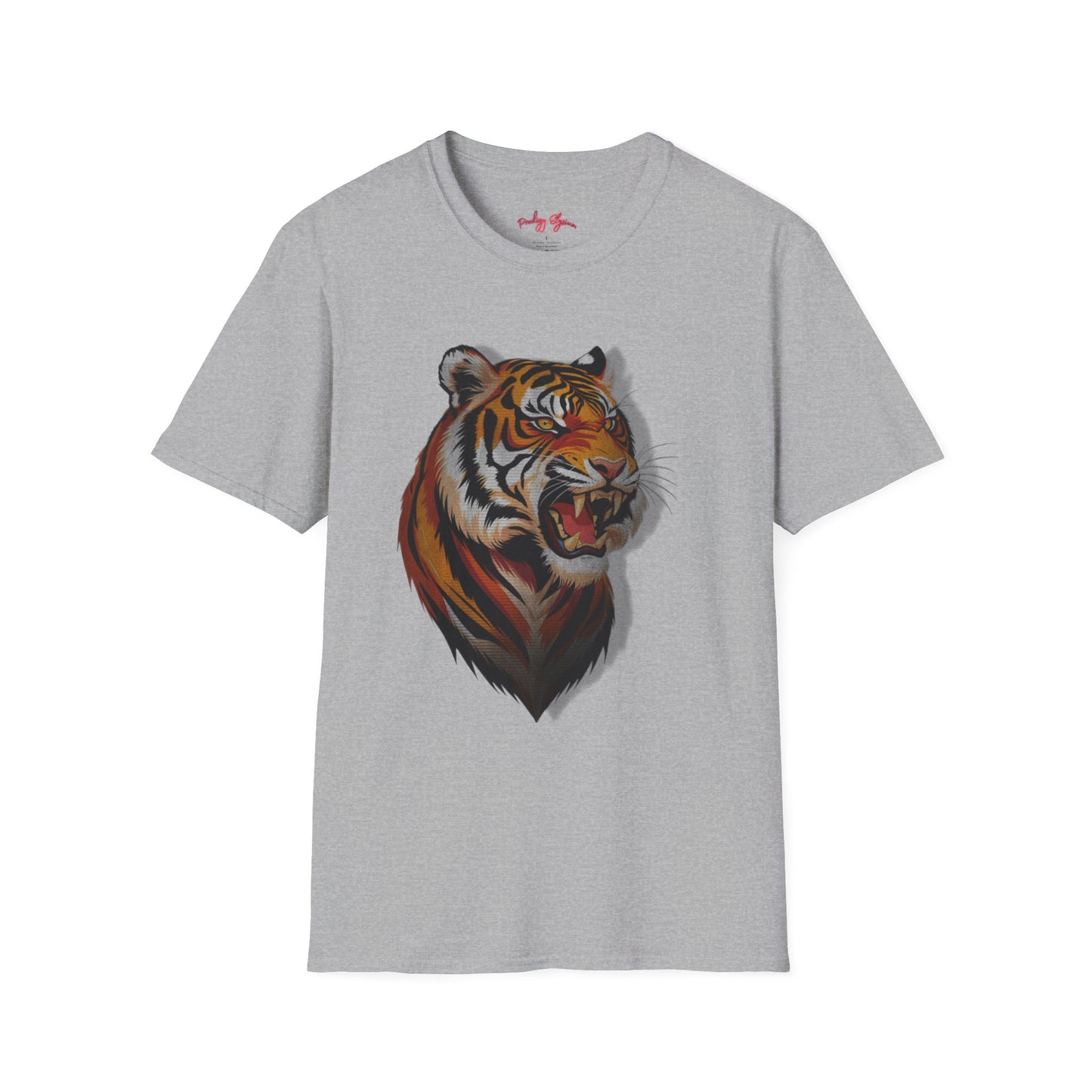 Fierce Tiger Unisex Softstyle T-Shirt - Bold Animal Graphic Tee