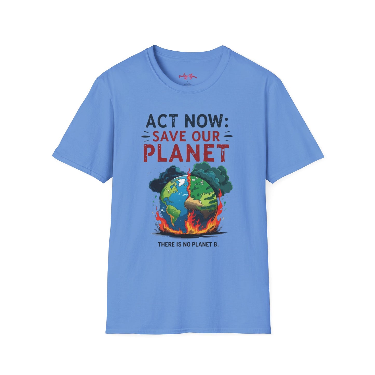 🔥 Eco-Friendly Unisex T-Shirt – 'Act Now: Save Our Planet' Wildfire Awareness 🌍