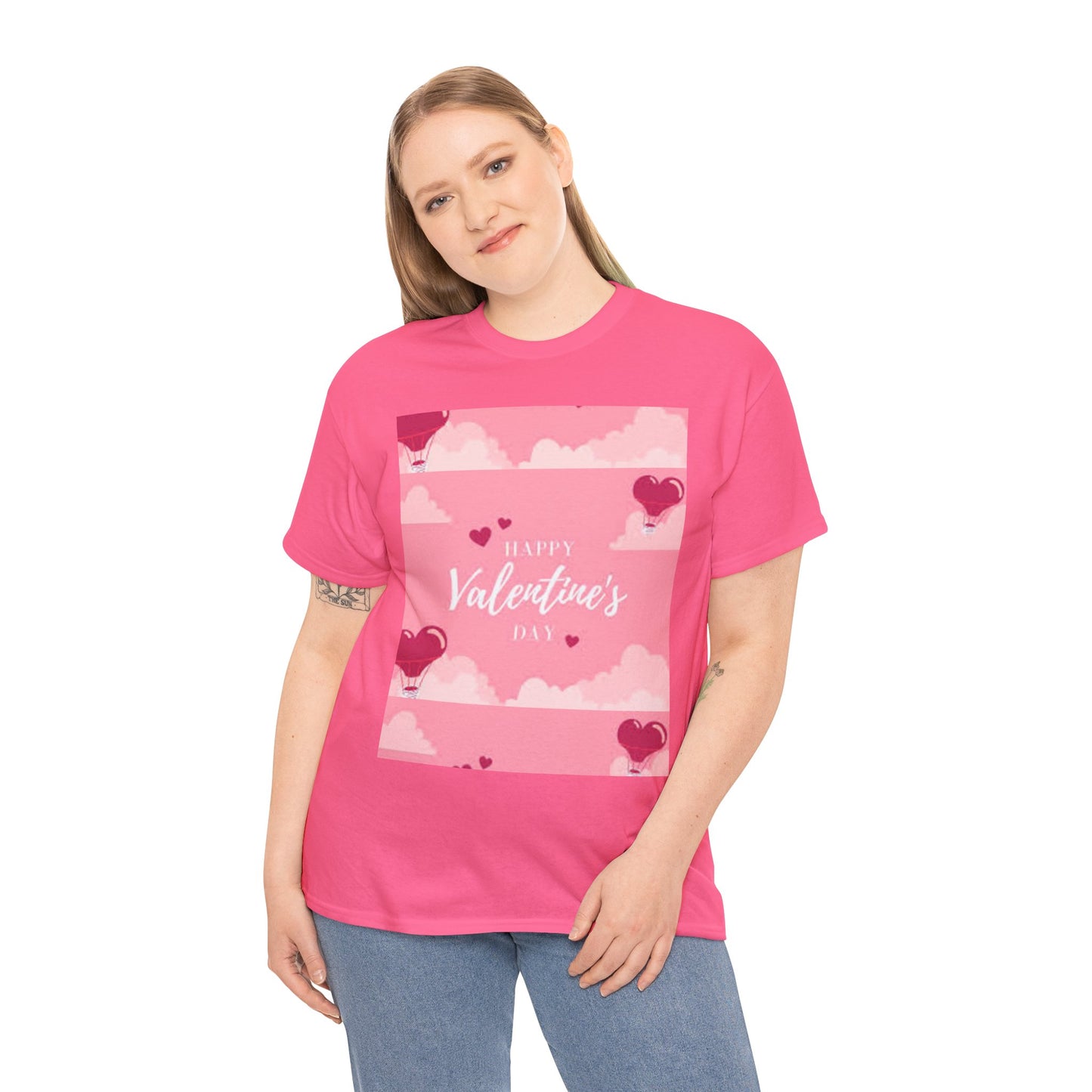 Happy Valentine's Day Unisex Heavy Cotton T-Shirt ❤️👕 Feiere die Liebe | 100 % Baumwolle | Premium-Komfort