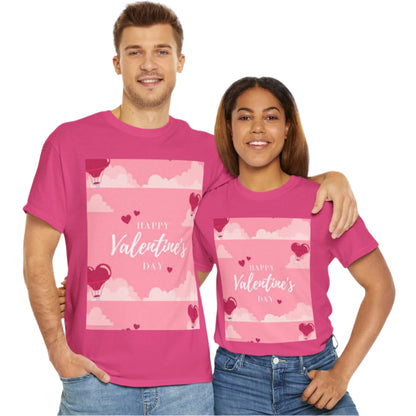 Happy Valentine's Day Unisex Heavy Cotton T-Shirt ❤️👕 Feiere die Liebe | 100 % Baumwolle | Premium-Komfort