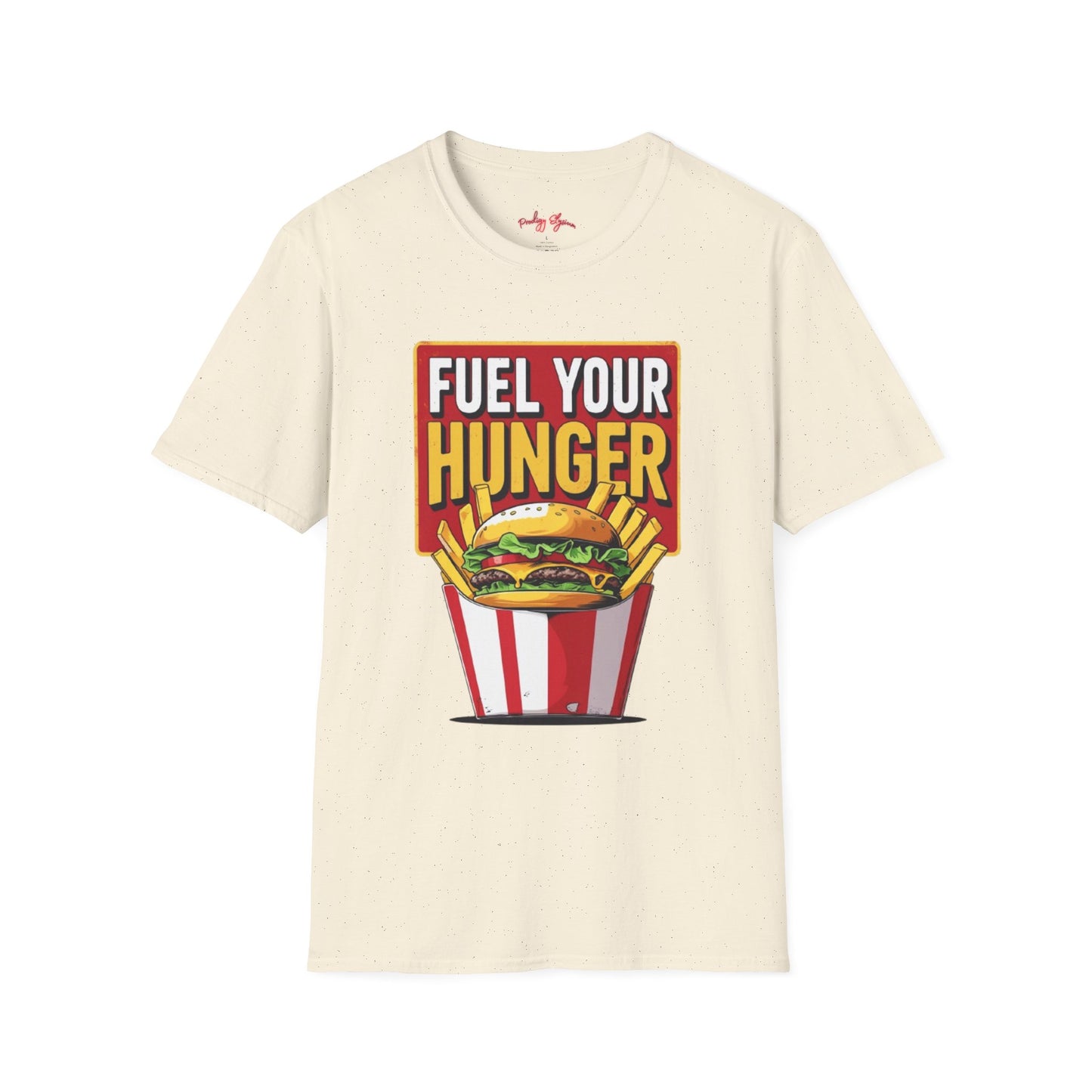 🍔 Fuel Your Hunger Unisex Softstyle T-Shirt – Lässige Mode für Feinschmecker 😋