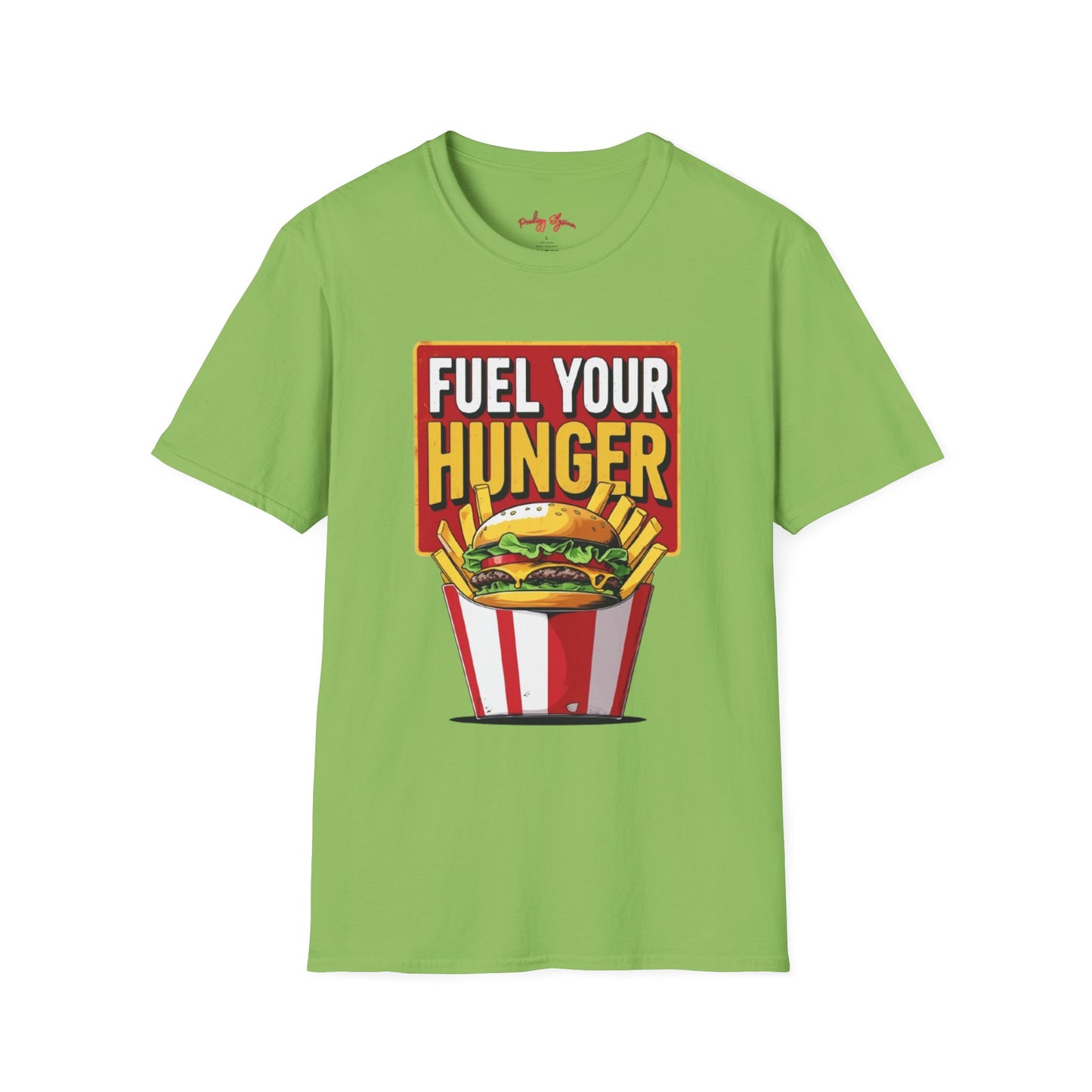 🍔 Fuel Your Hunger Unisex Softstyle T-Shirt – Lässige Mode für Feinschmecker 😋