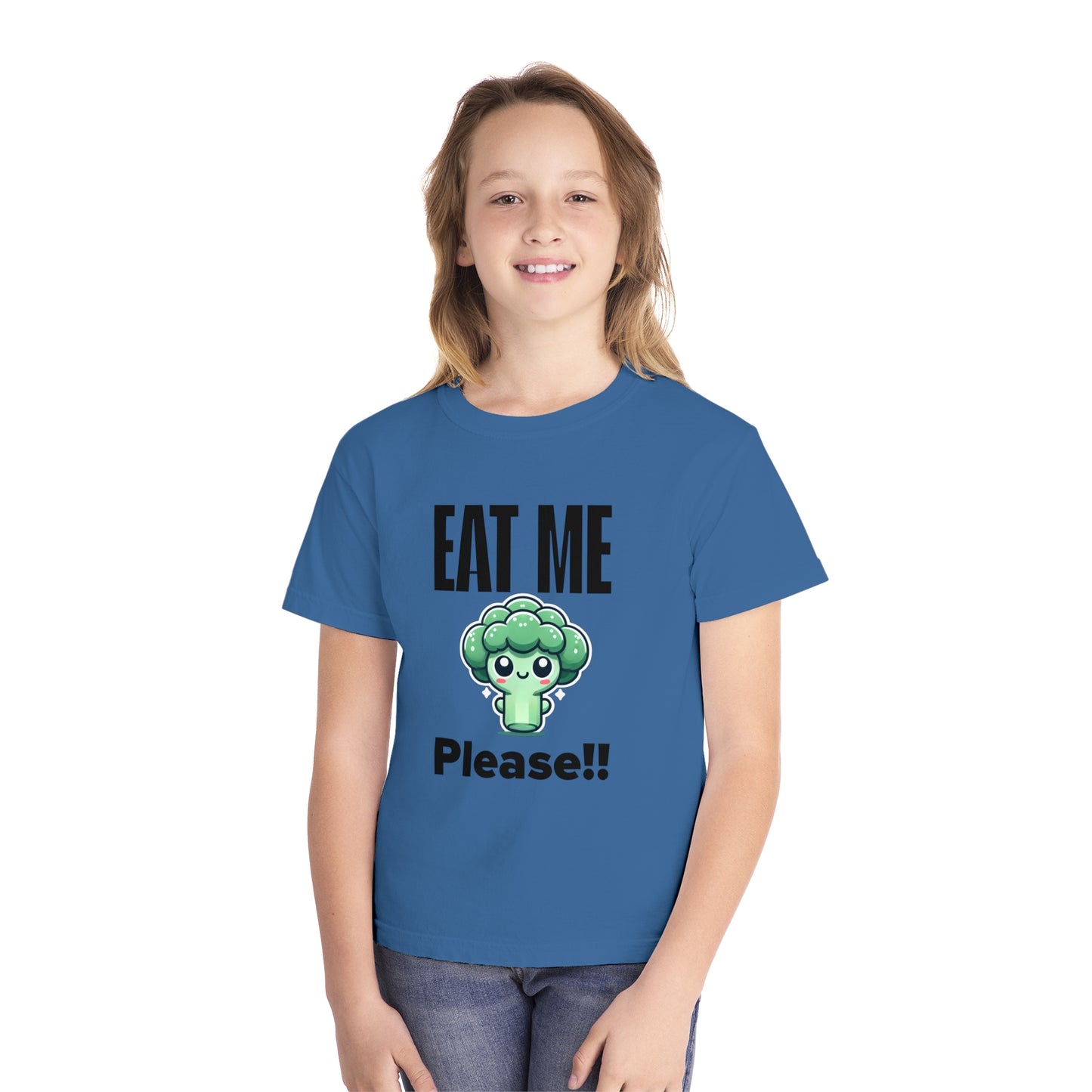 Cute Broccoli "Eat Me Please" Toddler T-Shirt – Fun & Playful Kids' Tee