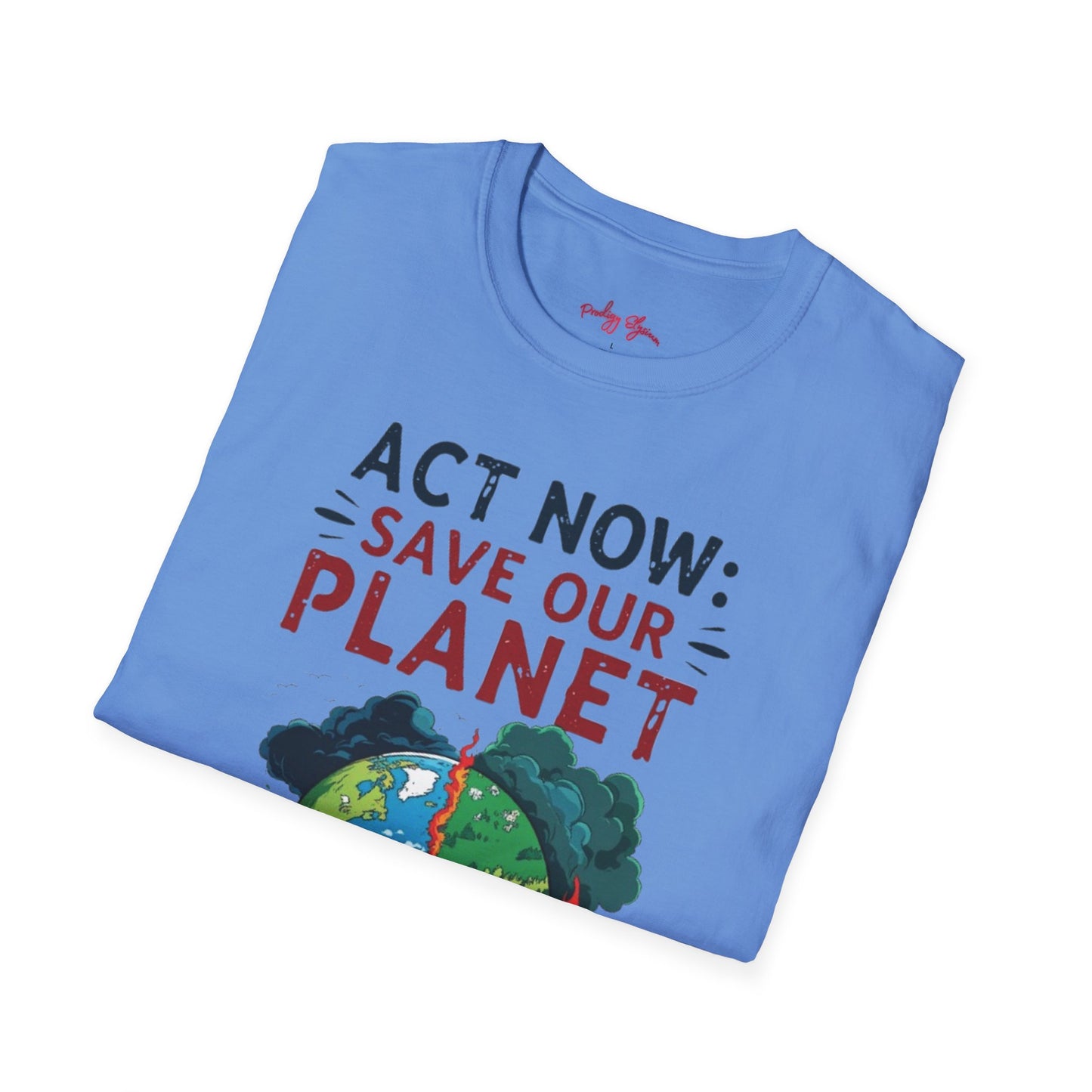 🔥 Eco-Friendly Unisex T-Shirt – 'Act Now: Save Our Planet' Wildfire Awareness 🌍