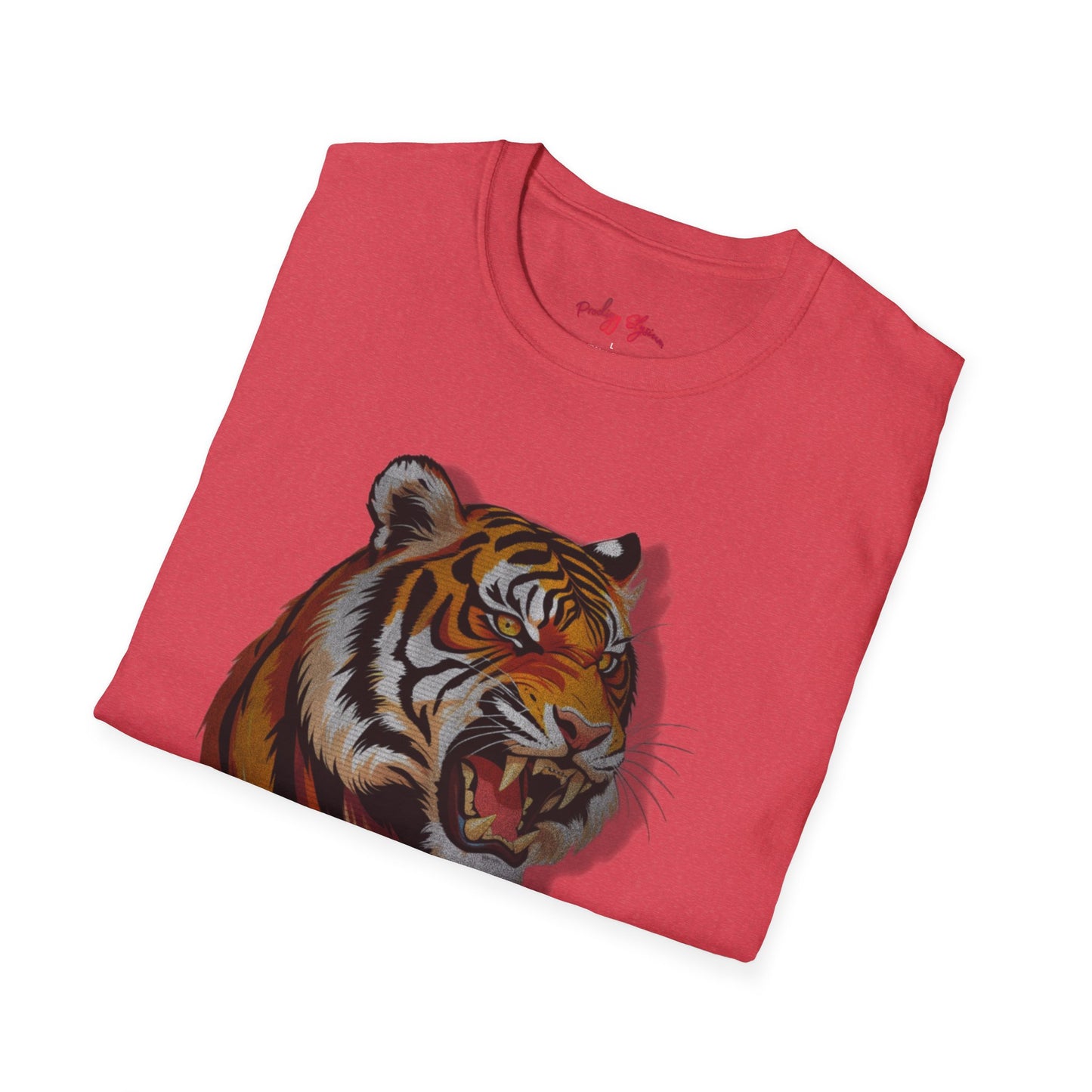 Fierce Tiger Unisex Softstyle T-Shirt - Bold Animal Graphic Tee