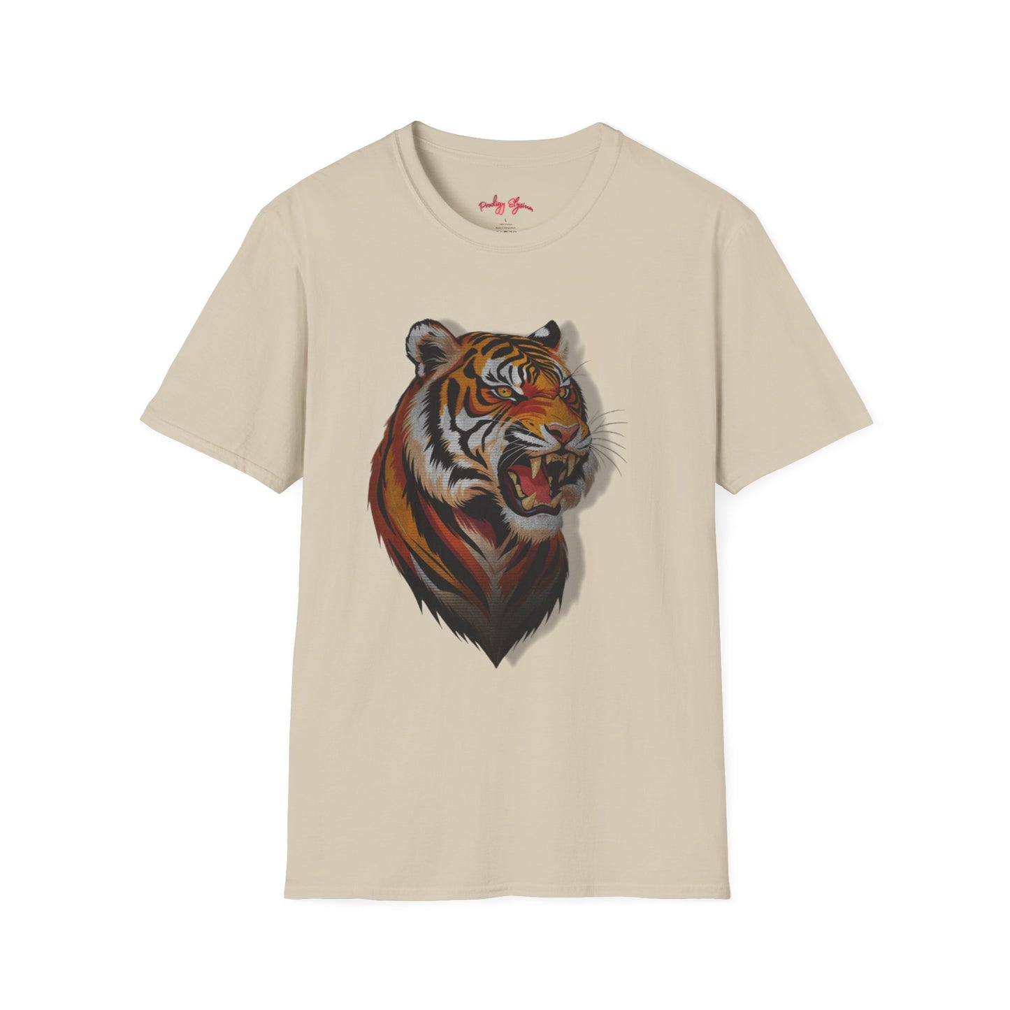 Fierce Tiger Unisex Softstyle T-Shirt - Bold Animal Graphic Tee