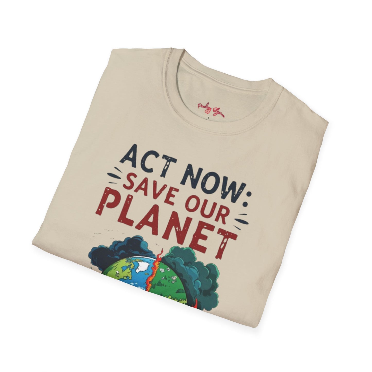 🔥 Eco-Friendly Unisex T-Shirt – 'Act Now: Save Our Planet' Wildfire Awareness 🌍