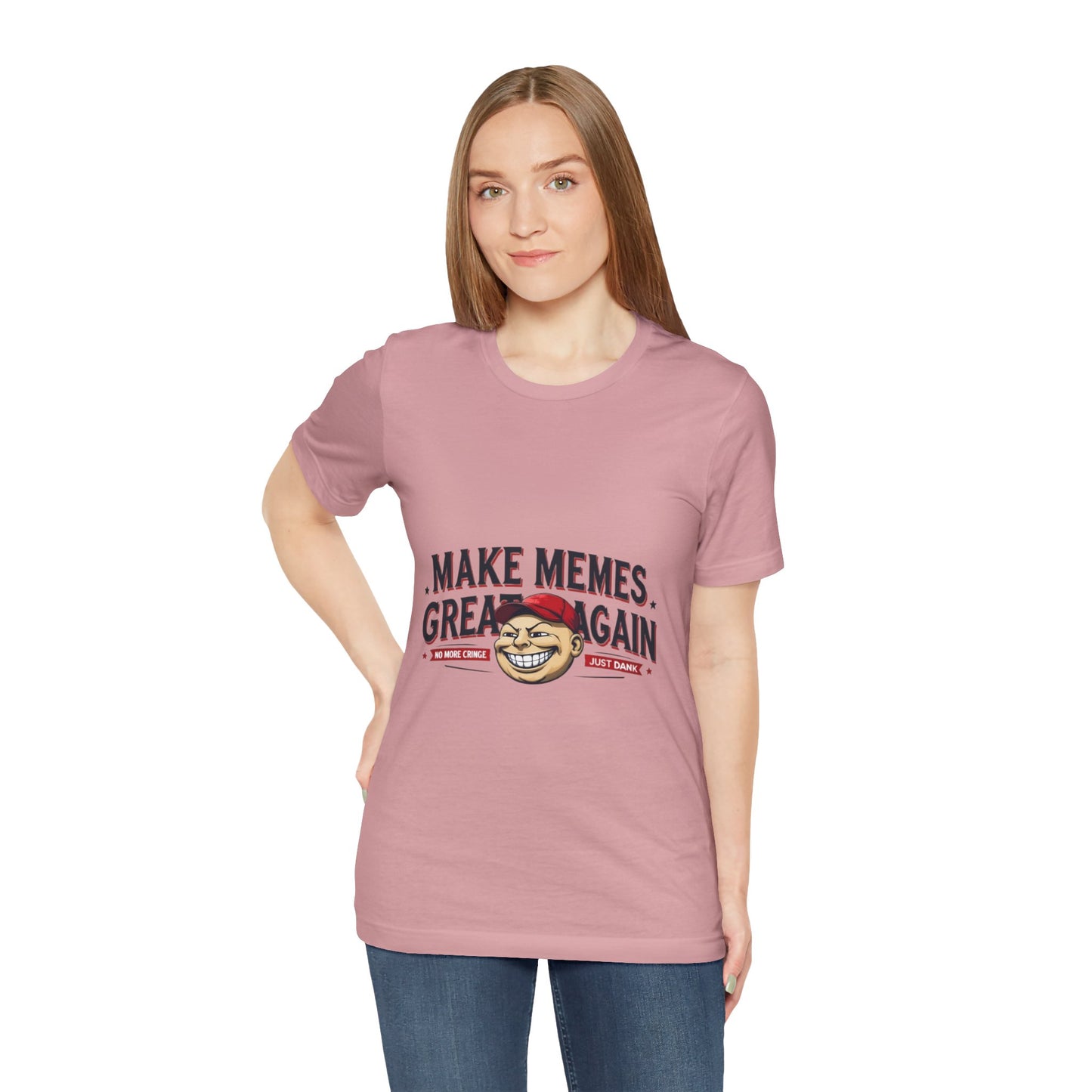 Make Memes Great Again – Funny Unisex Short Sleeve Tee