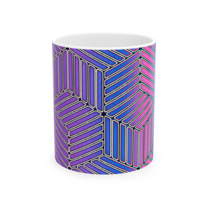 Geometrical Abstract Ceramic Coffee Mug – BPA-Free, Microwave & Dishwasher-Safe ☕✨ Bold Design | Premium Quality | Perfect Gift