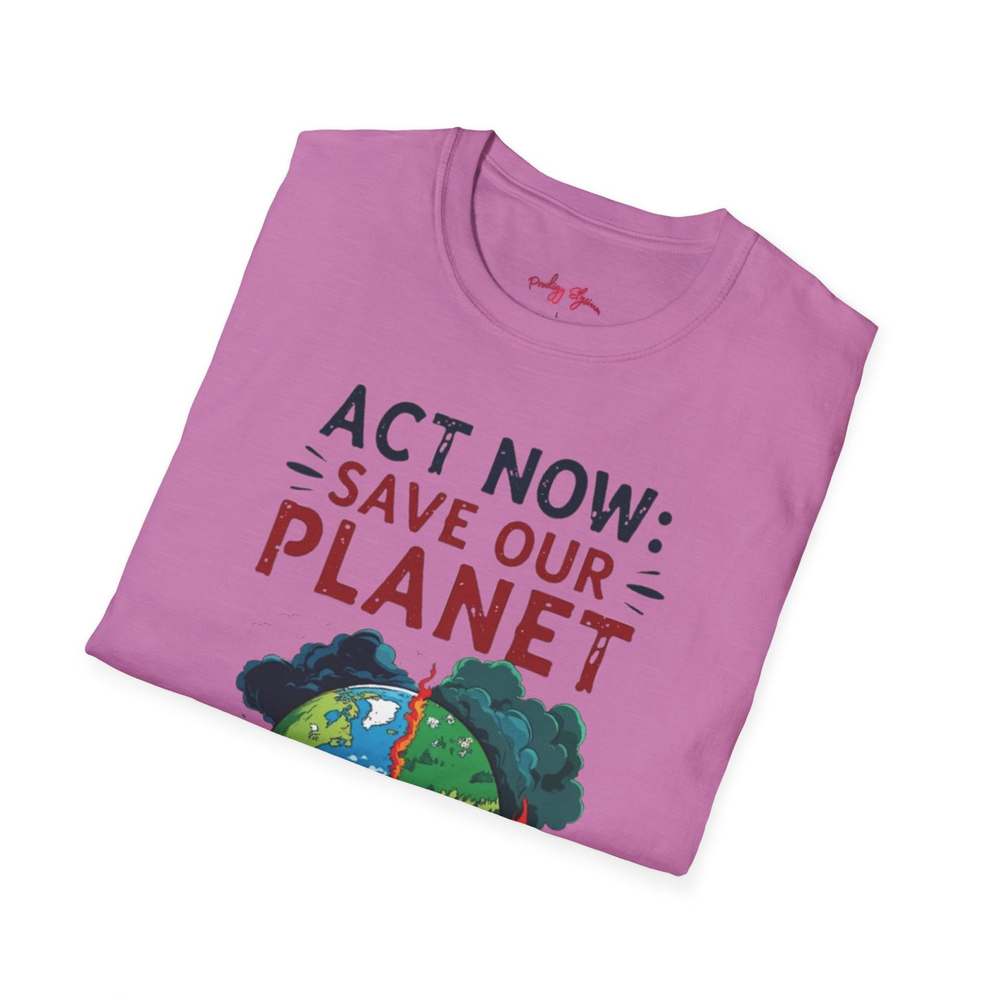 🔥 Eco-Friendly Unisex T-Shirt – 'Act Now: Save Our Planet' Wildfire Awareness 🌍