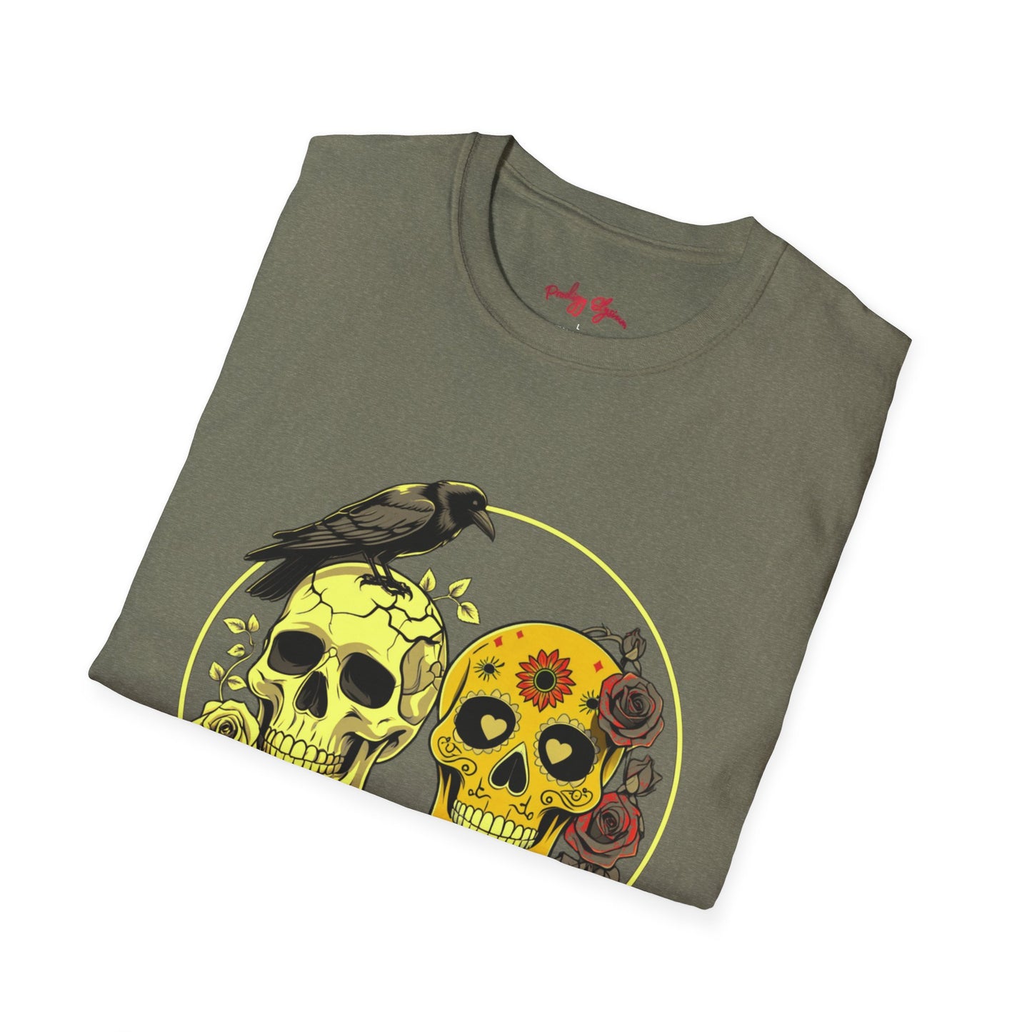 Skull & Calavera Unisex T-Shirt - Unique Floral Design for Day of the Dead Celebrations