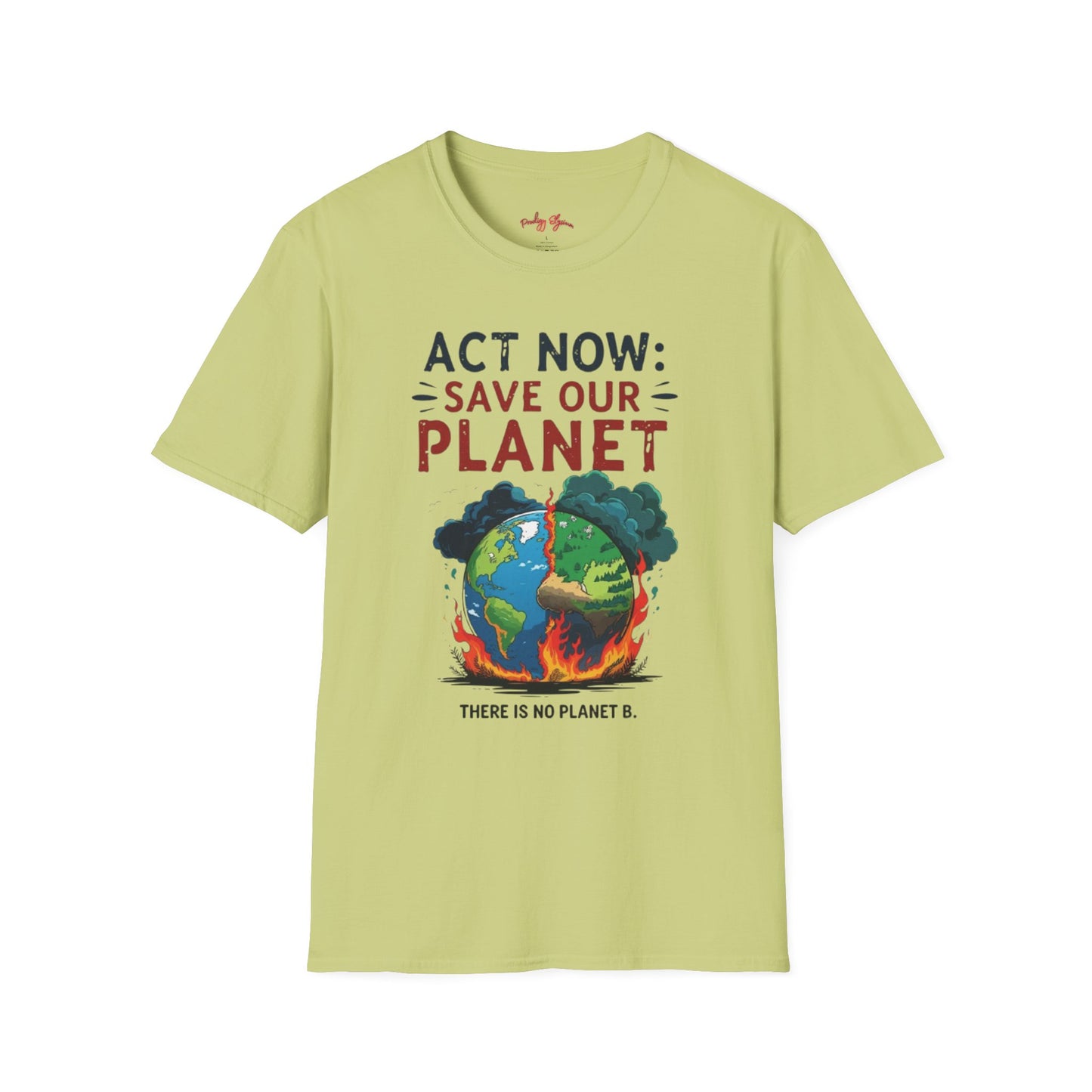 🔥 Eco-Friendly Unisex T-Shirt – 'Act Now: Save Our Planet' Wildfire Awareness 🌍