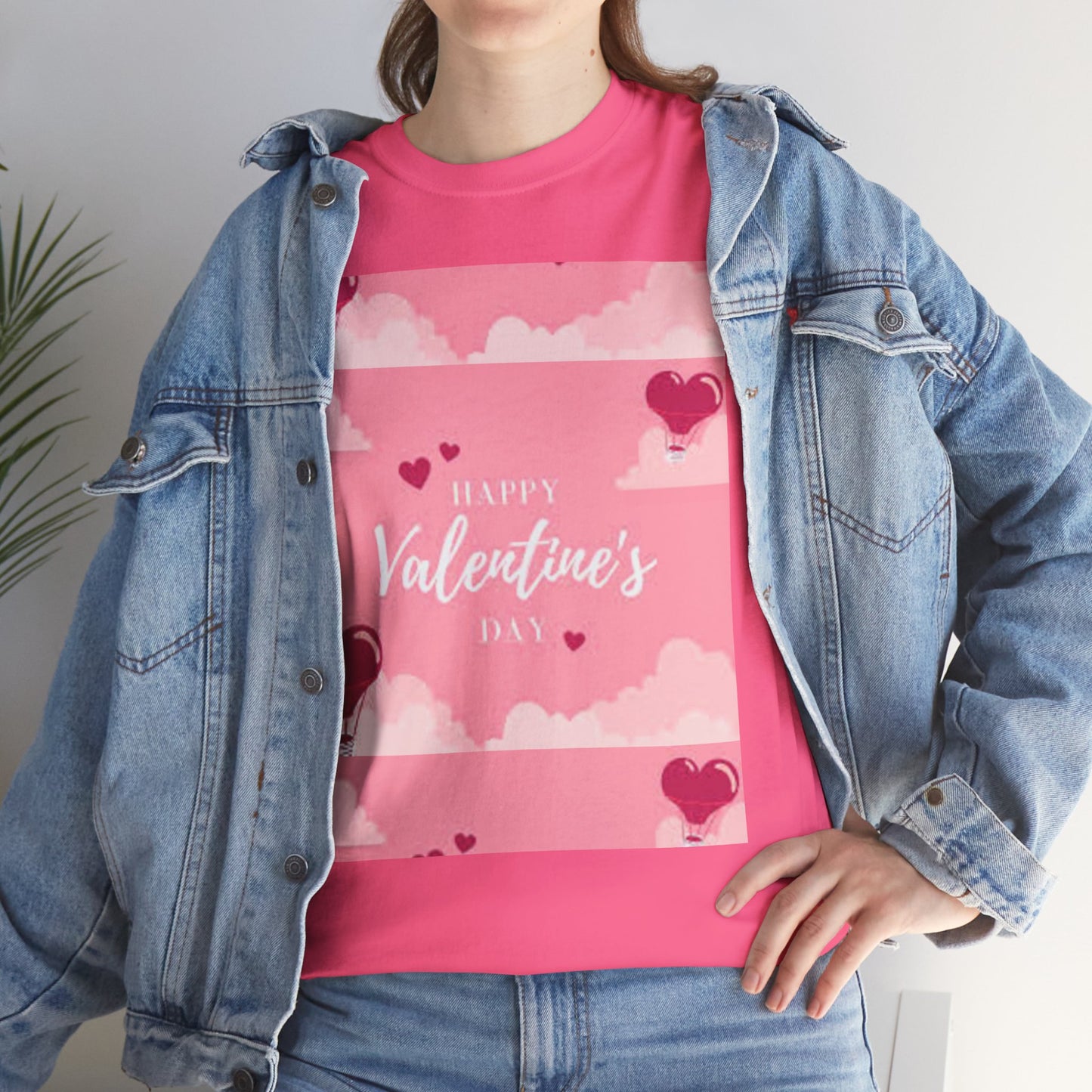 Happy Valentine's Day Unisex Heavy Cotton T-Shirt ❤️👕 Feiere die Liebe | 100 % Baumwolle | Premium-Komfort