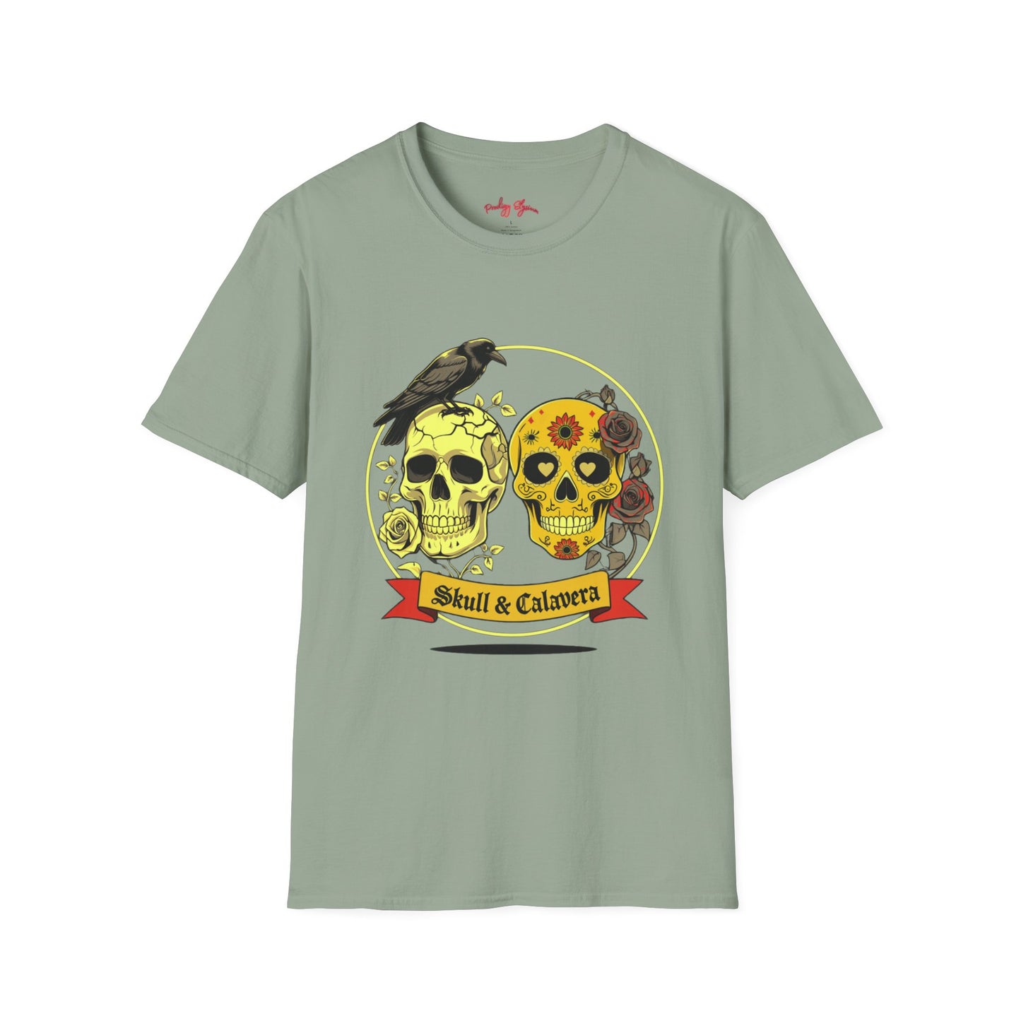 Skull & Calavera Unisex T-Shirt - Unique Floral Design for Day of the Dead Celebrations