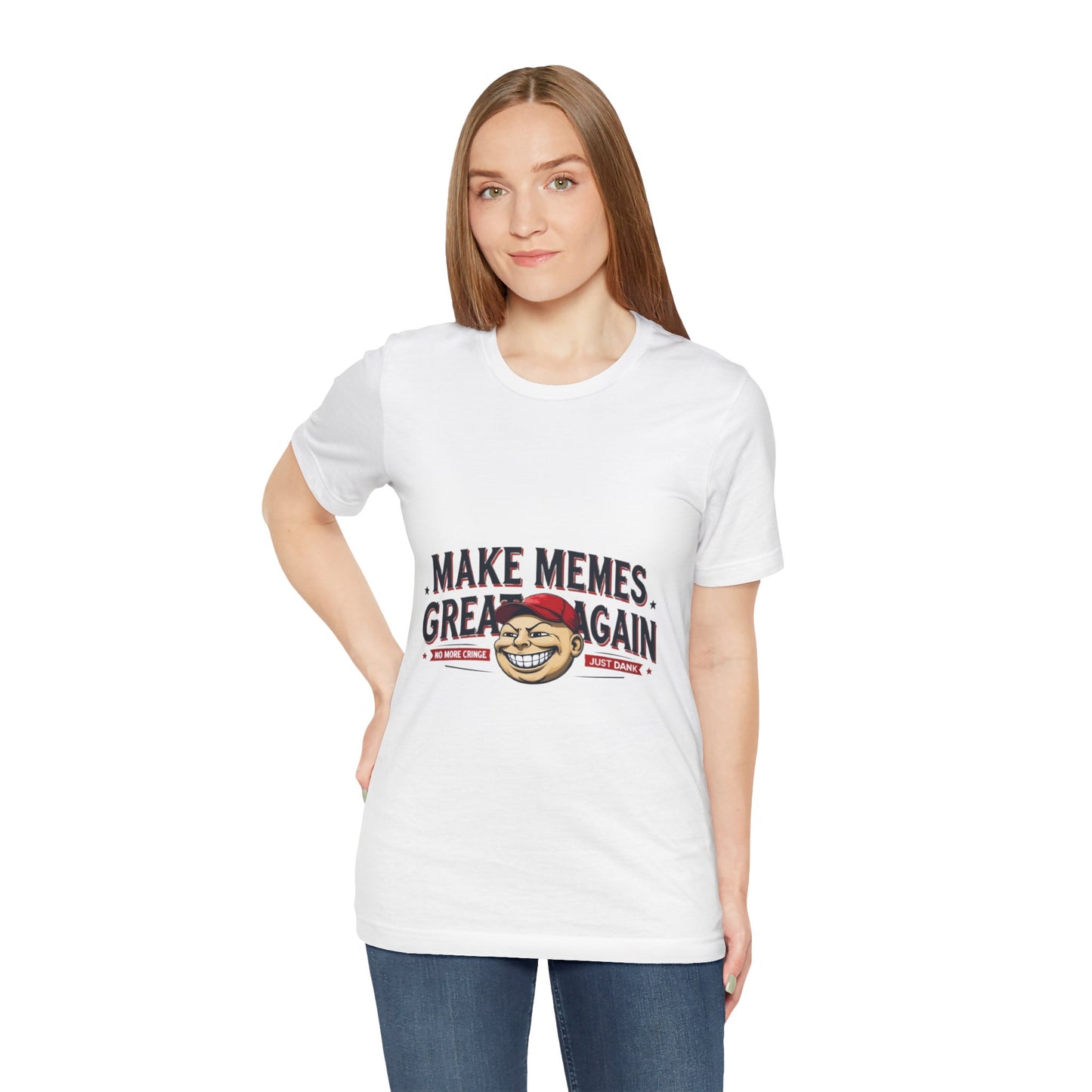 Make Memes Great Again – Funny Unisex Short Sleeve Tee