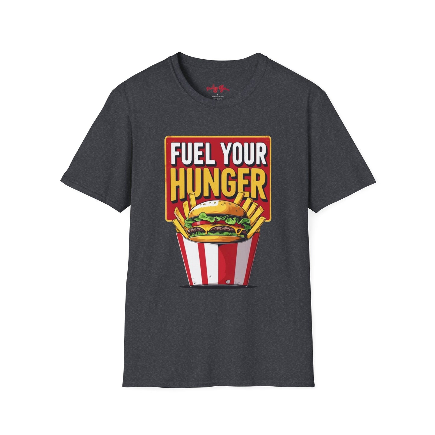 🍔 Fuel Your Hunger Unisex Softstyle T-Shirt – Lässige Mode für Feinschmecker 😋