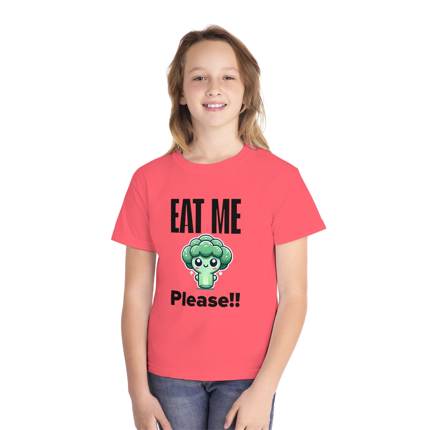 Cute Broccoli "Eat Me Please" Toddler T-Shirt – Fun & Playful Kids' Tee