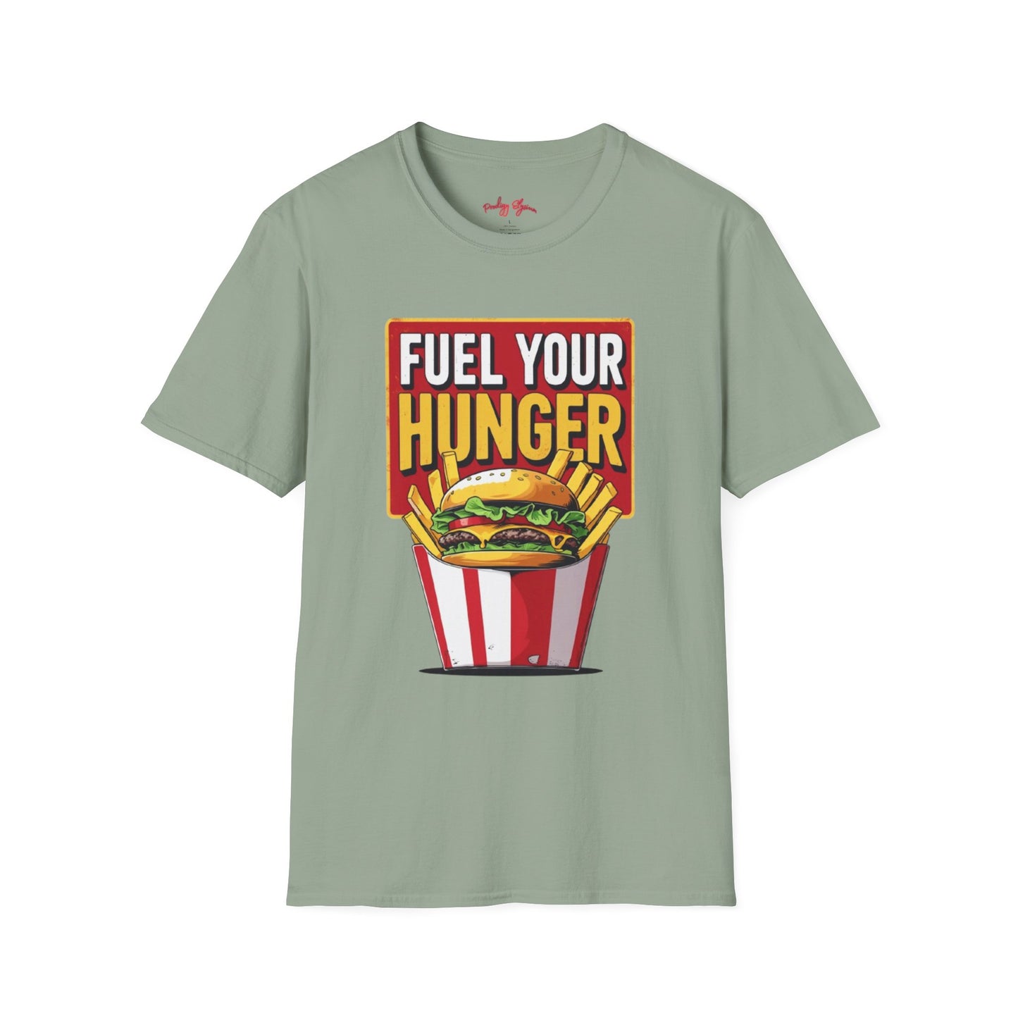 🍔 Fuel Your Hunger Unisex Softstyle T-Shirt – Lässige Mode für Feinschmecker 😋