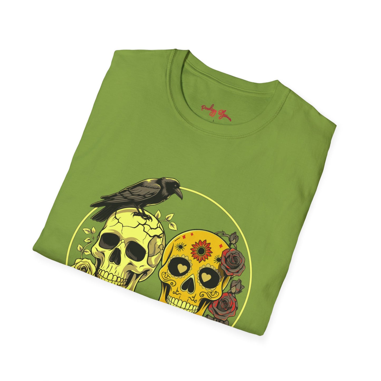 Skull & Calavera Unisex T-Shirt - Unique Floral Design for Day of the Dead Celebrations