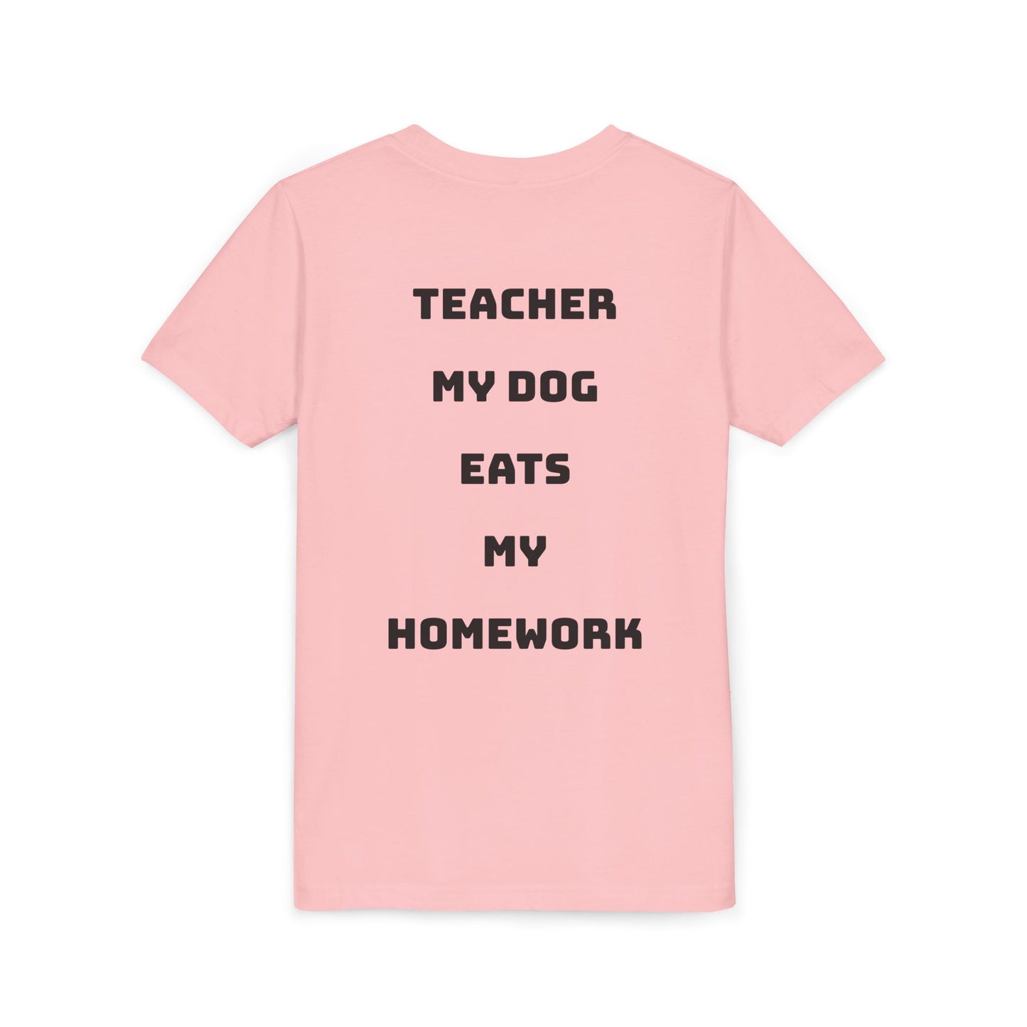 Funny Dog Homework Youth Short Sleeve Tee - Perfect Gift for Students!