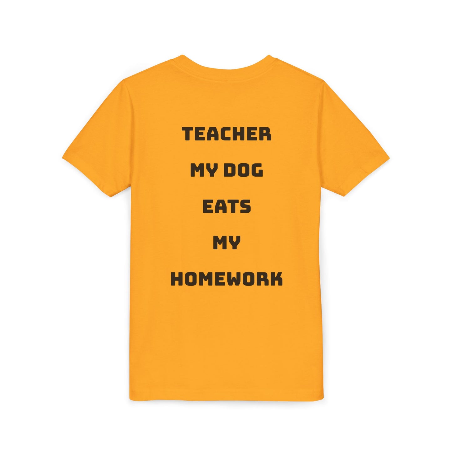 Funny Dog Homework Youth Short Sleeve Tee - Perfect Gift for Students!