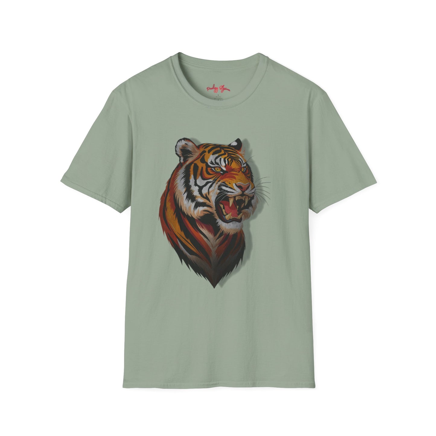 Fierce Tiger Unisex Softstyle T-Shirt - Bold Animal Graphic Tee