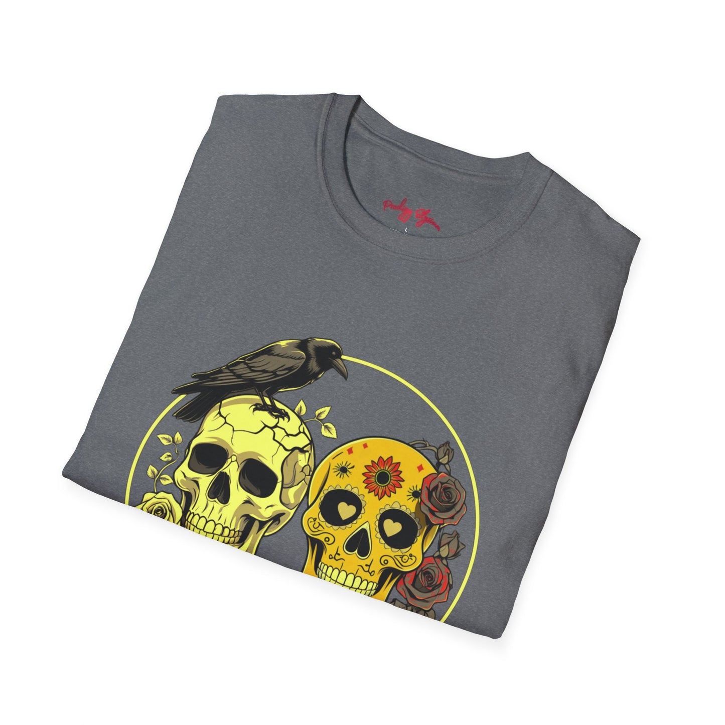 Skull & Calavera Unisex T-Shirt - Unique Floral Design for Day of the Dead Celebrations