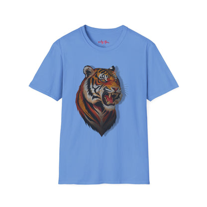 Fierce Tiger Unisex Softstyle T-Shirt - Bold Animal Graphic Tee