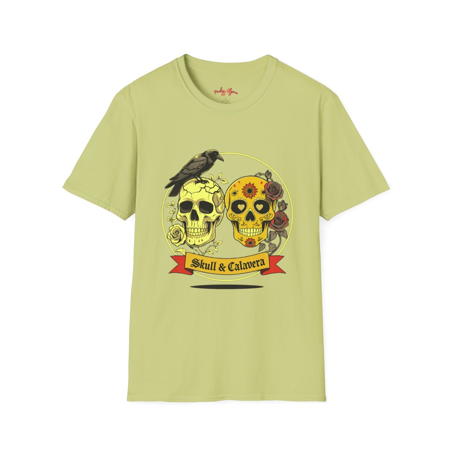 Skull & Calavera Unisex T-Shirt - Unique Floral Design for Day of the Dead Celebrations