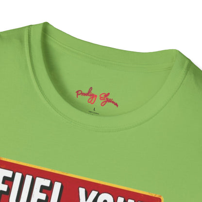 🍔 Fuel Your Hunger Unisex Softstyle T-Shirt – Lässige Mode für Feinschmecker 😋