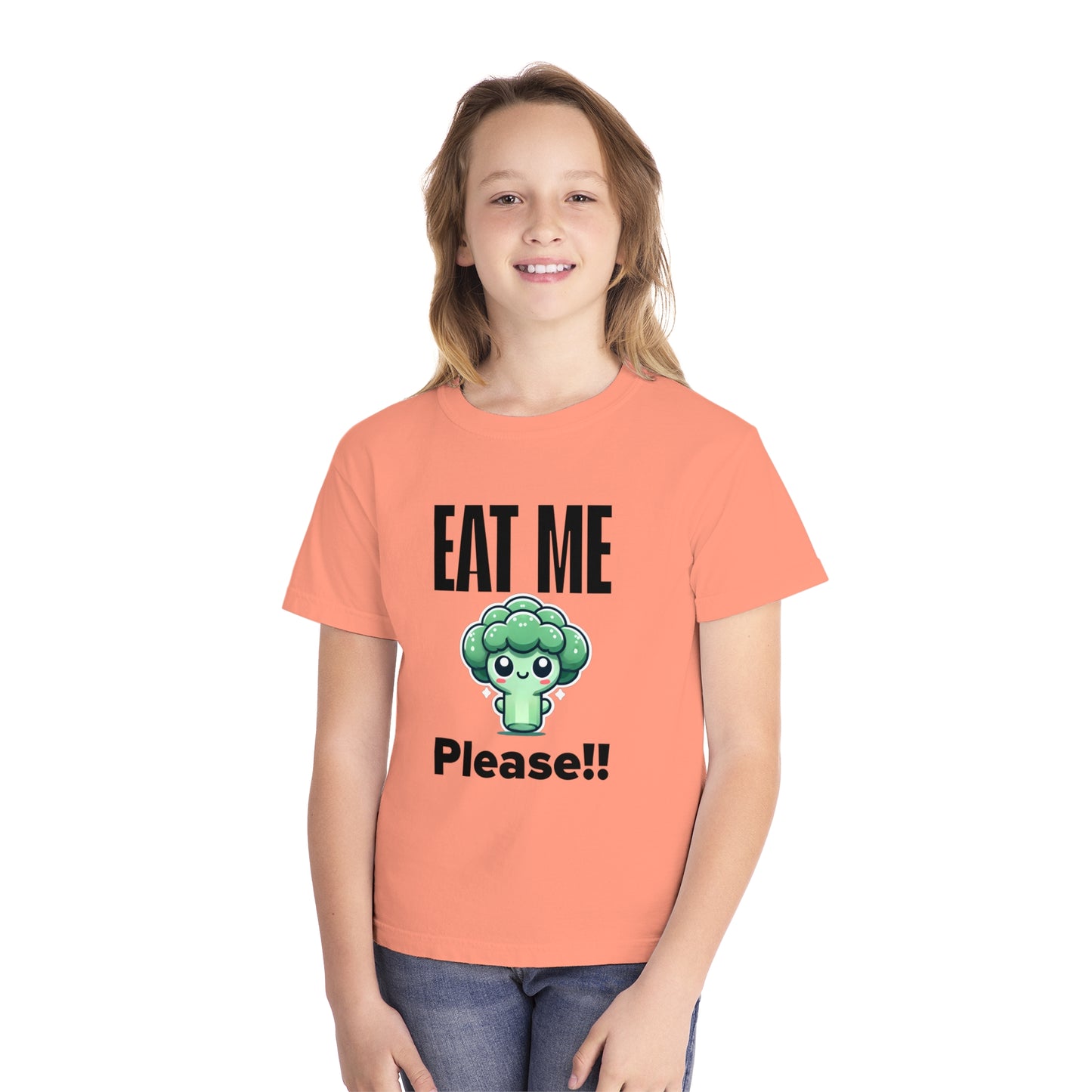 Cute Broccoli "Eat Me Please" Toddler T-Shirt – Fun & Playful Kids' Tee