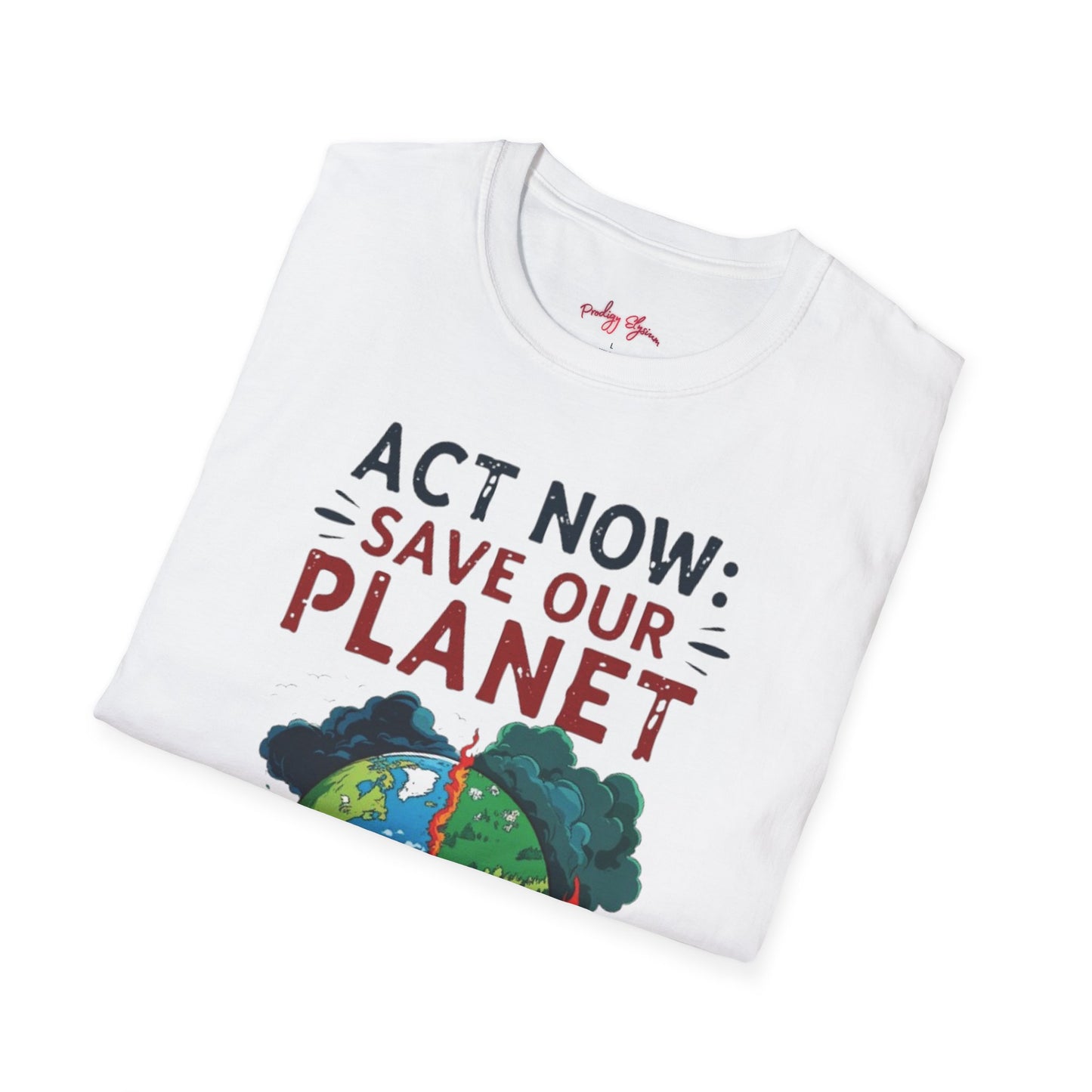 🔥 Eco-Friendly Unisex T-Shirt – 'Act Now: Save Our Planet' Wildfire Awareness 🌍