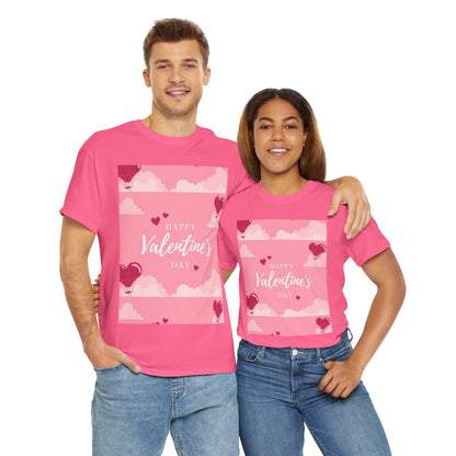 Happy Valentine's Day Unisex Heavy Cotton T-Shirt ❤️👕 Feiere die Liebe | 100 % Baumwolle | Premium-Komfort