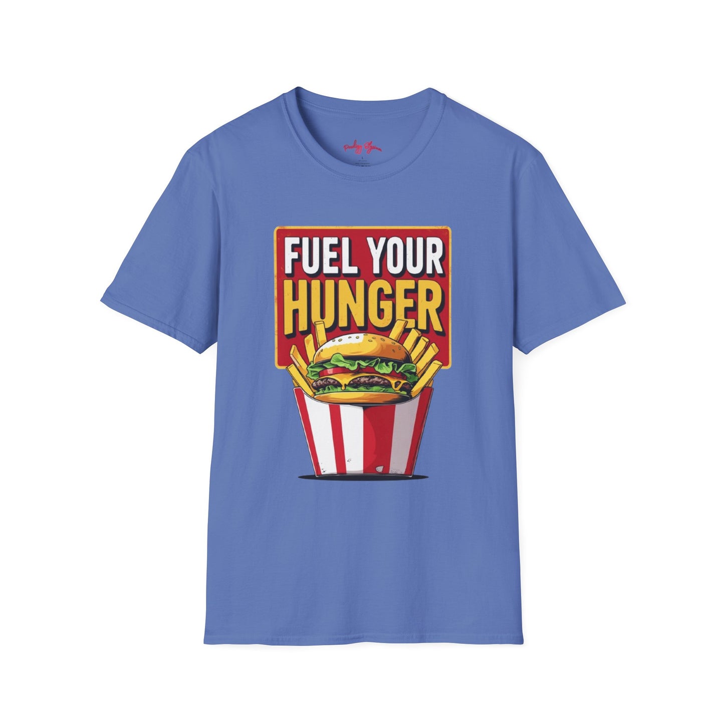 🍔 Fuel Your Hunger Unisex Softstyle T-Shirt – Lässige Mode für Feinschmecker 😋