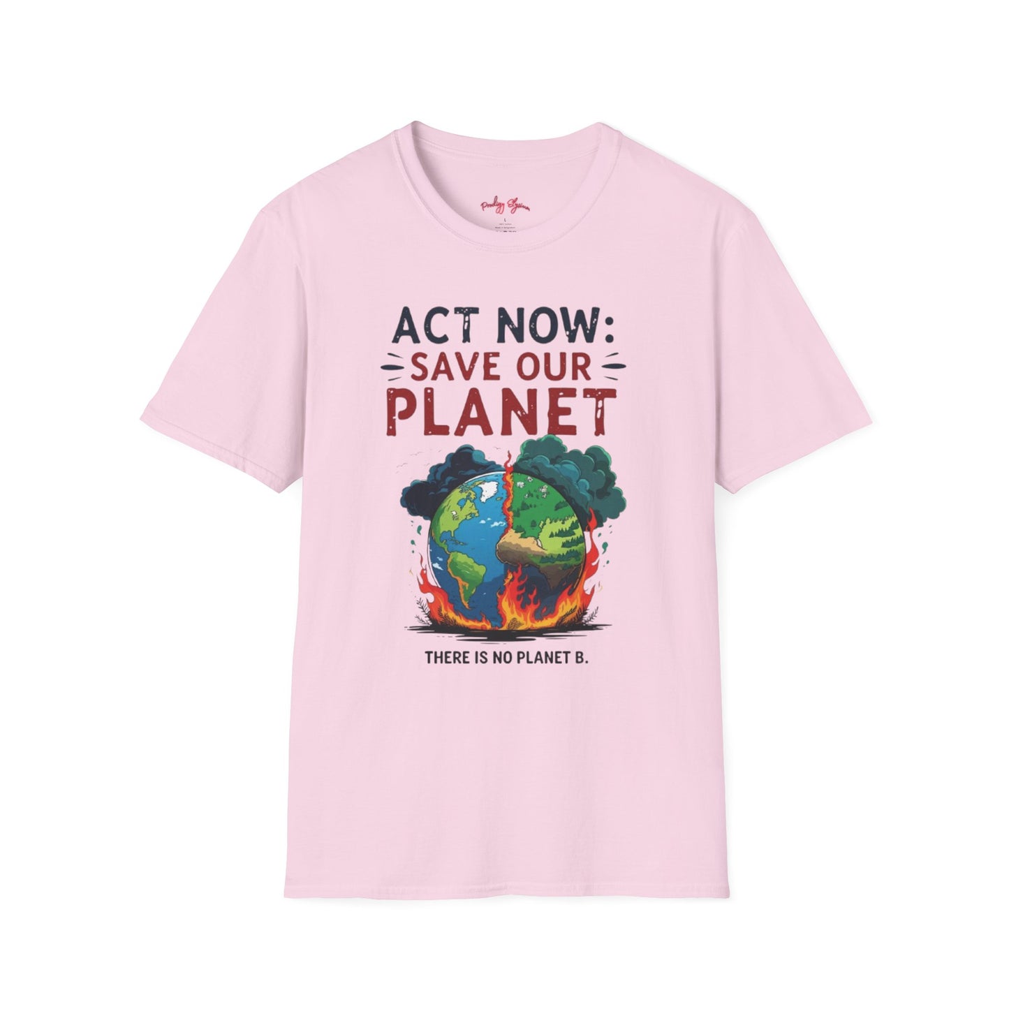 🔥 Eco-Friendly Unisex T-Shirt – 'Act Now: Save Our Planet' Wildfire Awareness 🌍