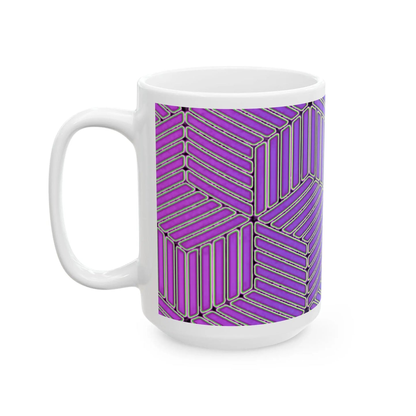 Geometrical Abstract Ceramic Coffee Mug – BPA-Free, Microwave & Dishwasher-Safe ☕✨ Bold Design | Premium Quality | Perfect Gift