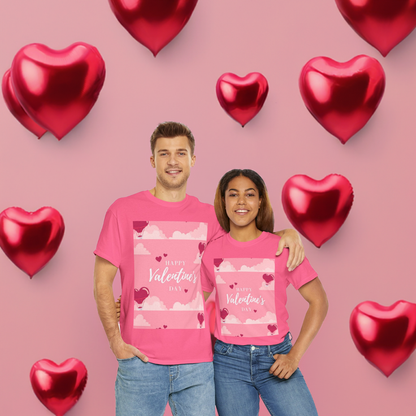 Happy Valentine's Day Unisex Heavy Cotton T-Shirt ❤️👕 Feiere die Liebe | 100 % Baumwolle | Premium-Komfort